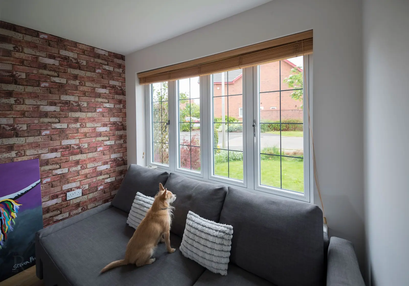 New flush casement windows in a living room