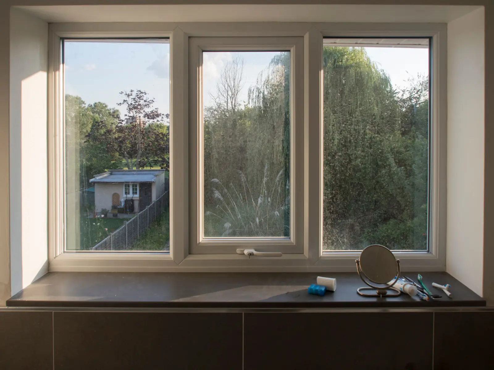 New white windows seen from inside