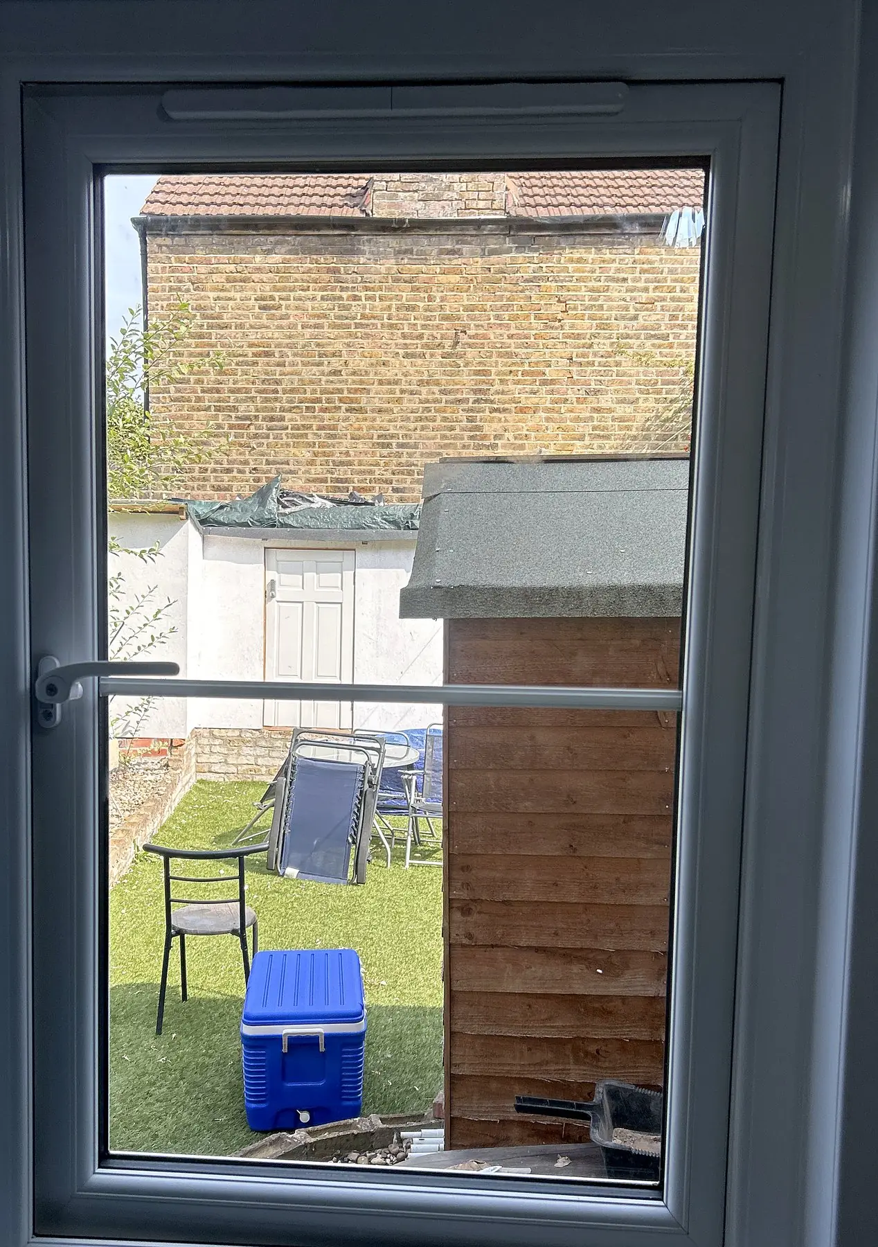 uPVC window at the rear of the house